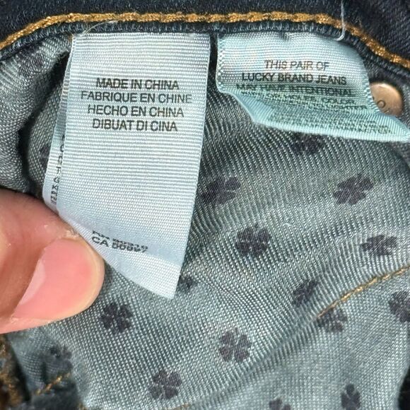 Lucky Brand Jeans‎ Womens 6/28 Blue Brooke Skinny Dark Mid Rise Stretch Denim - Picture 11 of 12